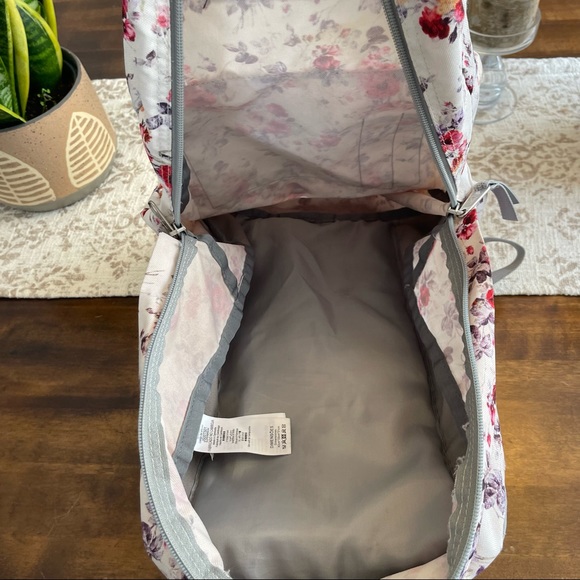 JANSPORT| White backpack with floral disign - Picture 4 of 6